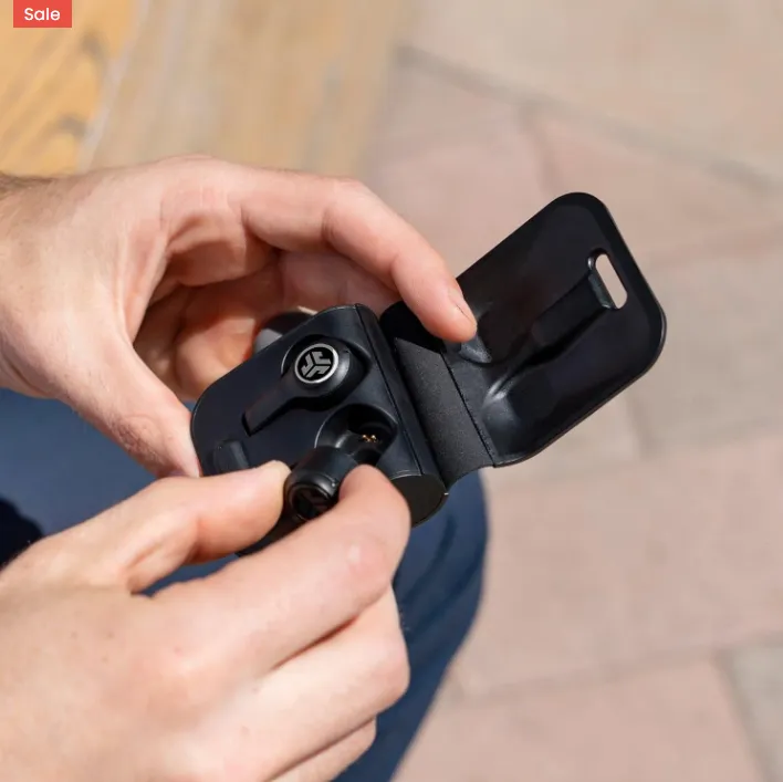 Water-Resistant Designđź’§ (sweat & splash proof) JLab Audio JBuds Air Executive True Wireless Bluetooth Earbuds + Charging Case - Black - C3 Calling with Dual Microphones - Long Travel Playtime - Bluetooth 5.0 Connection - 3 EQ Sound Settings - Image 2