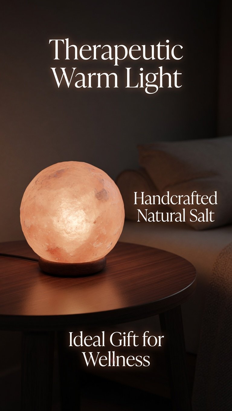 USB Himalayan Salt Lamp Sphere Ball Shape for Room Aesthetic - Mini Color Changing LED Salt Rock Lamp for Desk, Bedroom & Office - Natural Air Purifier Night Light - Image 5