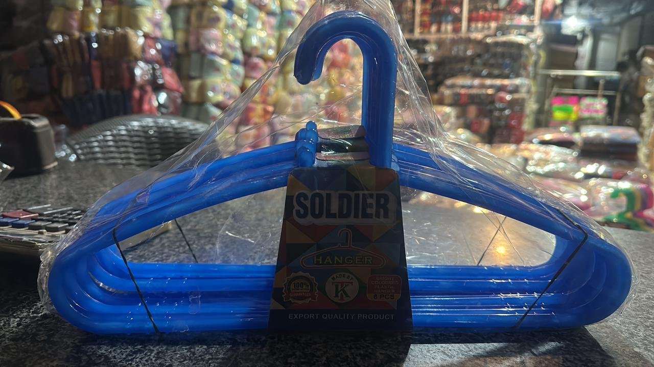 VIP Brand 303 Multicolor Plastic Hangers Set – Pack of 10 - Image 3