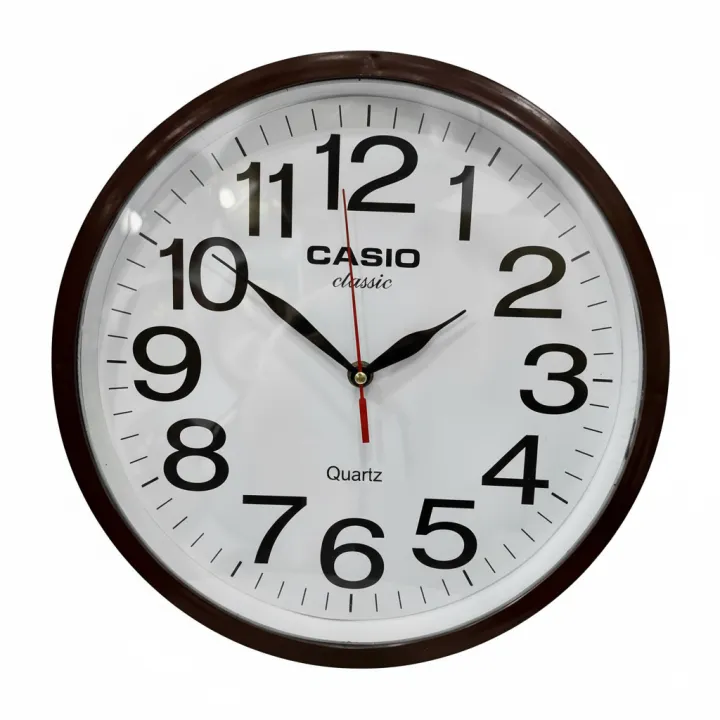 Casio Classic Wall Clock – Large Analog Quartz Clock for Home & Office – Battery Operated