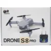 Drone S8 Pro Foldable with Dual Camera – HD WiFi FPV RC Quadcopter with Remote Control & One-Key Functions