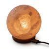 USB Himalayan Salt Lamp Sphere Ball Shape for Room Aesthetic - Mini Color Changing LED Salt Rock Lamp for Desk, Bedroom & Office - Natural Air Purifier Night Light