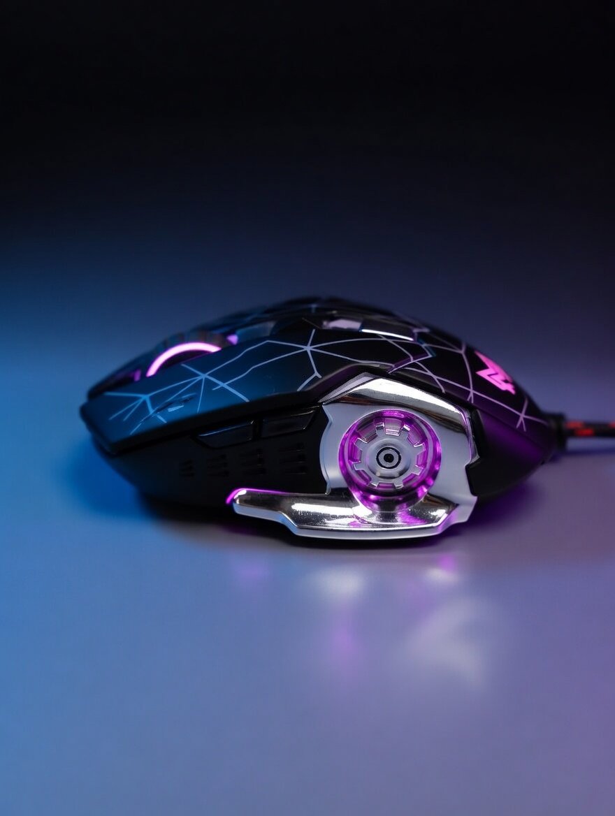 GAMING MOUSE AULA SC100 Wireless Gaming Mouse RGB 2.4GHz Rechargeable Silent Click 7 Buttons Ergonomic - Black - Image 5