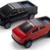 Tesla Cybertruck Toy Model Set - Red & Black Electric Pickup Truck with Protective Mask Case | TATO Tesla Cybertruck Toys for Kids & Collectors
