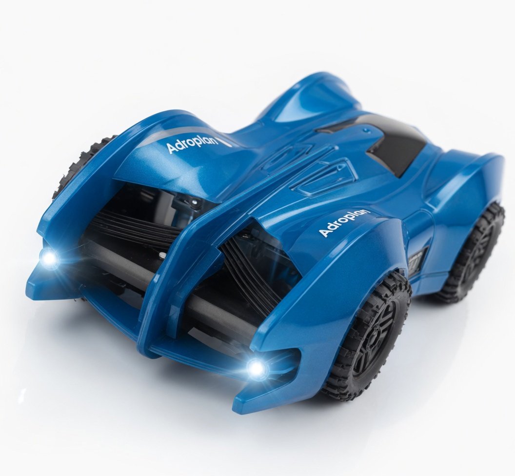 The Climbing RC Wall Car Series - 2.4G Remote Control Wall Climbing Car with LED Lights, USB Quick Charging, Climbs Walls, Ceilings & Smooth Surfaces - Blue Adscorpion Toy for Kids 8+ - Image 7