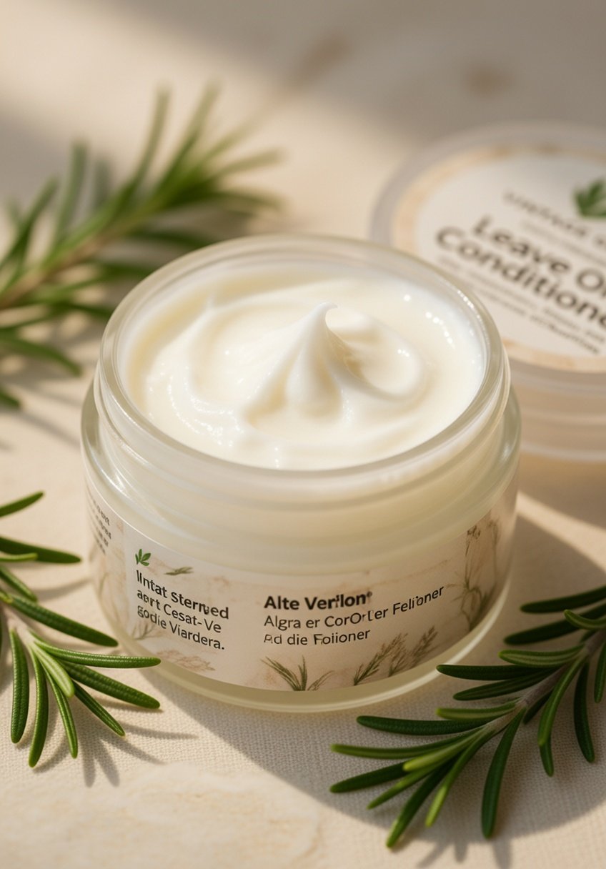 Conditioner Vintage Glow 100% Organic Rosemary Leave On Conditioner - Natural Hair Nourishment, Reduces Frizz, Deep Hydration for Dry & Damaged Hair