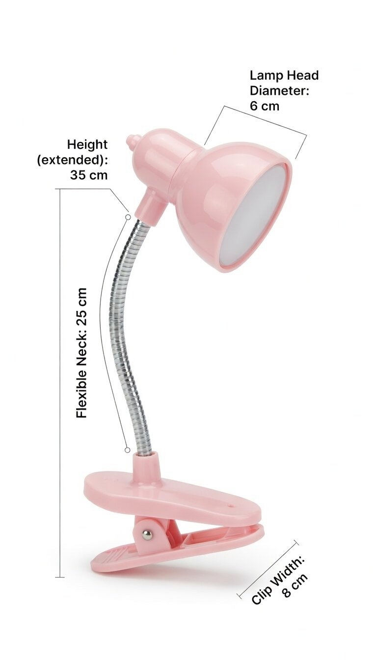 Mini LED Clip Lamp Illuminating Night time Companion for Bedroom, Desk, Study, and Table - Enhances Reading, Protects Eyes, Ideal Decoration, Perfect Gift for Learning and Reading Enthusiasts, Desk Lamps, Book Light LED Clamp Reading Lamp - Image 10