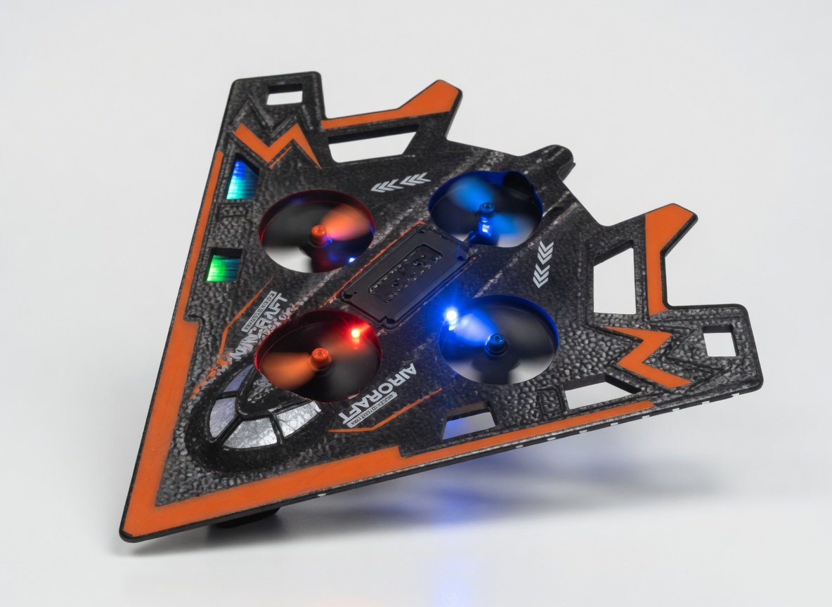 Airworthy Triangular Flying Drone Toy - 2.4G RC Hovering Stunt Drone with Colorful LED Lights, Stable Suspension, 360° Rotation, USB Rechargeable - Cool Indoor Flying Toy for Kids - Image 6