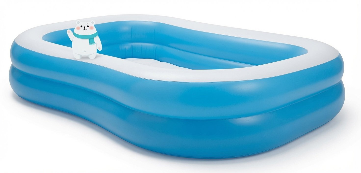 . Intex Wet Set Collection Inflatable Family Pool - 203cm x 152cm x 48 cm (80" x 60" x 19") Kids Swimming Pool for Ages 3+