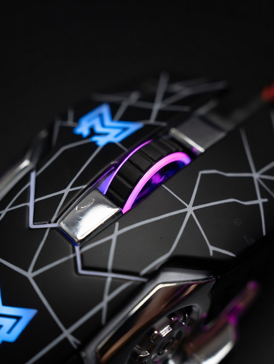 GAMING MOUSE AULA SC100 Wireless Gaming Mouse RGB 2.4GHz Rechargeable Silent Click 7 Buttons Ergonomic - Black - Image 6