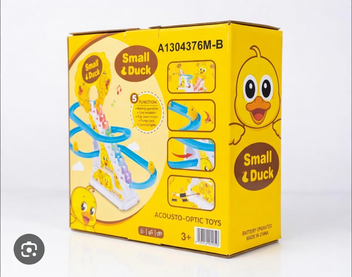 Small Ducks Climbing Toys - Electric Ducks Chasing Race Track Game Set - Playful Roller Coaster Toy with 3 Ducks LED Flashing Lights & Music Button - Fun Duck Stair Climbing Toy for Toddlers and Kids - Image 7