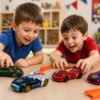 4-in-1 Mini Pull Back Cars Set - Superhero Racing Toys for Kids 3+ Years | Die-Cast Like Friction Powered Vehicles
