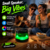 Mini G2 Wireless Bluetooth Speaker 5W With RGB LED Light – Magnetic Portable Speaker With Phone Stand, Bluetooth 5.0, Rechargeable Speaker for Mobile, Desk & Travel