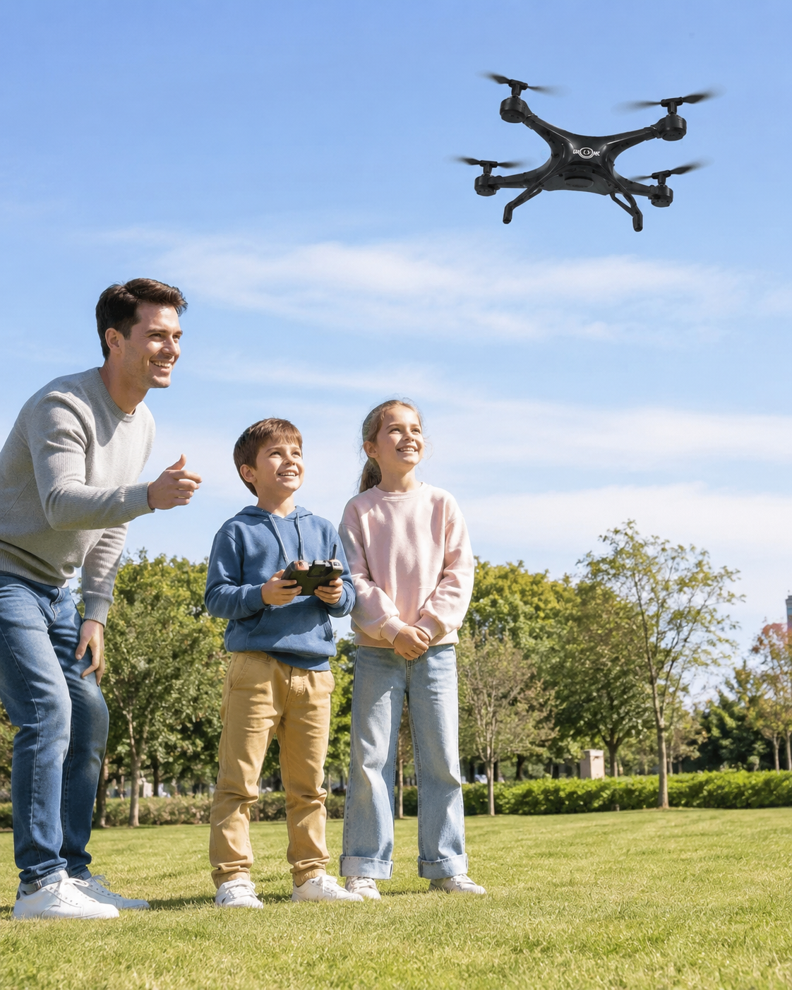 D13 2.4G RC Quadcopter Drone Toy | 6 Channel Remote Control Drone with Headless Mode, LED Light, Speed Mode & 360° Flip | Rechargeable Flying Toy - Image 7