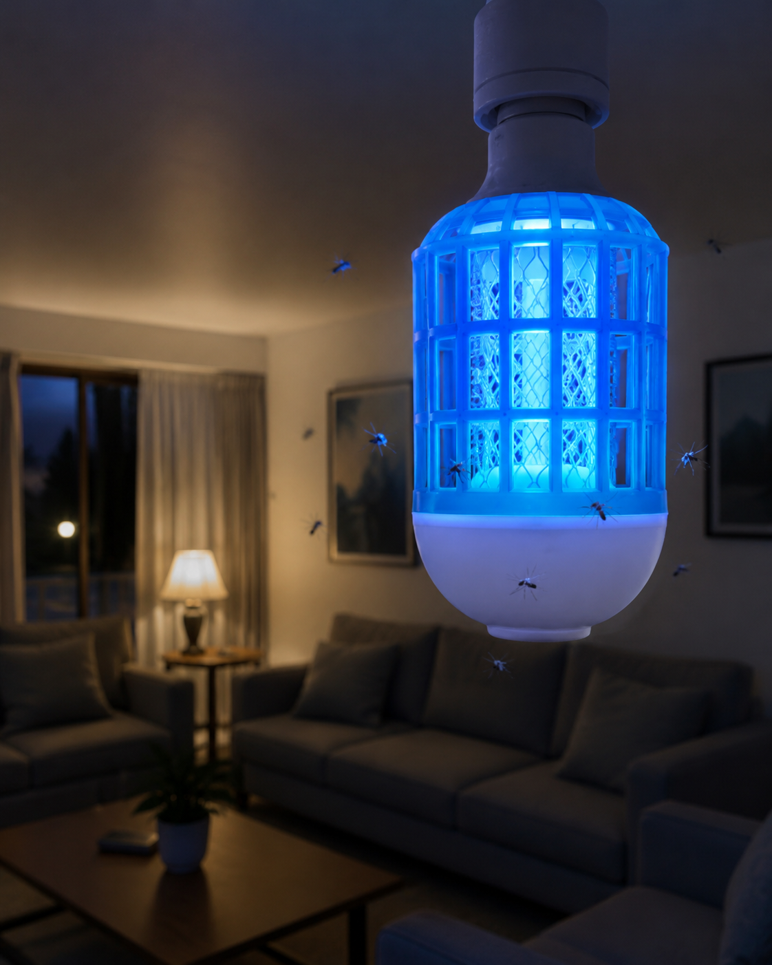 ANYOL Light LED Insect Killer Bulb JPN-330 | Electric Anti Mosquito Lamp with E27 Screw Base | Bug Zapper Mosquito Killer Light for Home, Room, Kitchen & Shop - Image 6