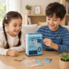 Kids ATM Bank Toy - Electronic Piggy Bank with Debit Card, Password Protection, Bill & Coin Slot, Voice Prompts & Balance Display - Cute Cat Savings Money Box for Boys & Girls