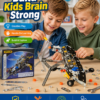 FANG GAO Metal Models Spy Plane DIY Construction Kit - 3D Metal Building Blocks Set with Screws, Wheels & Tools - Educational STEM Spy Plane / Helicopter Toy for Kids 8+