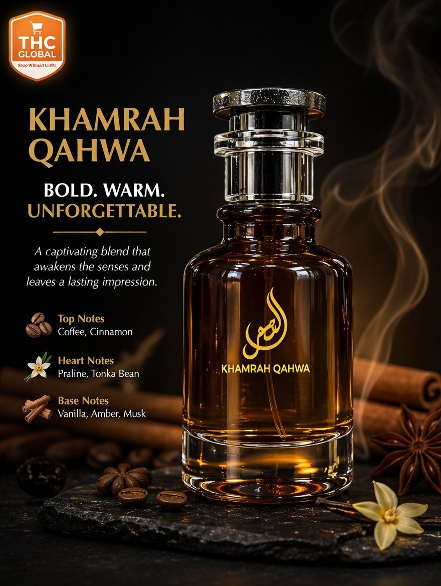 Khamrah Qahwa Perfume – Warm Spicy Coffee Fragrance – Sweet Amber Long Lasting Unisex Scent - Image 4