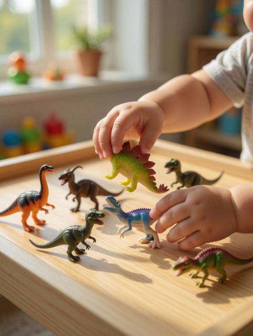 Dinosaur Toy Set – 6PCS Realistic Dino Figures for Kids, Educational Animal Toys, Mini Jurassic Playset Gift for Boys & Girls - Image 3