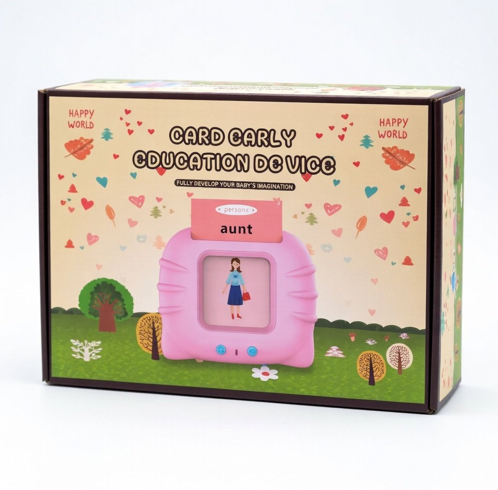 Flash Cards Reader Device With 110 Double Sided Flash Cards, Educational Learning Electronic Speech Tools with Reading Repeating Function, Learning Flash Cards Speaking Device - Image 4