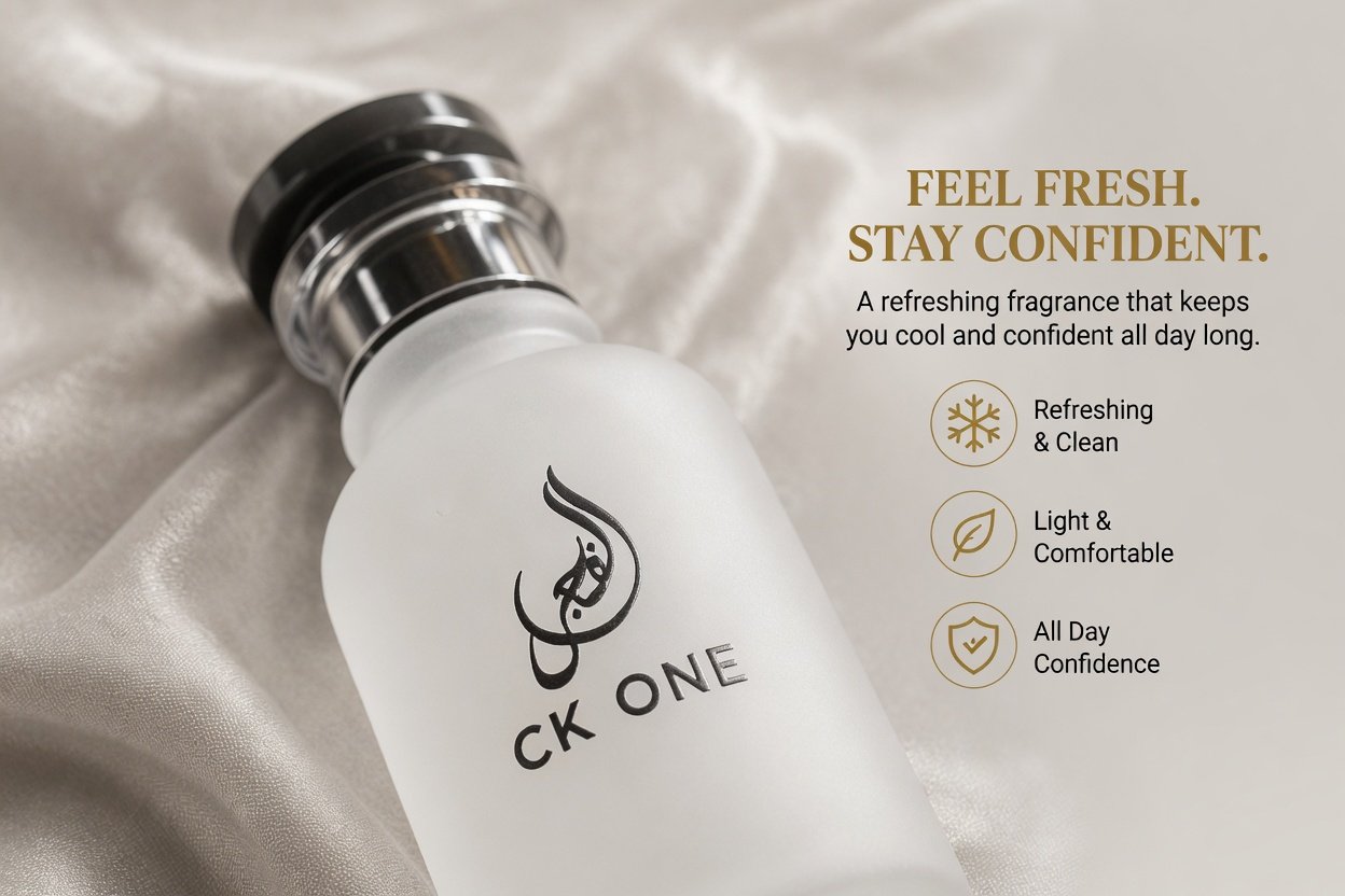 CK One Perfume Spray – Fresh Citrus Unisex Fragrance – Long Lasting Everyday Clean Scent