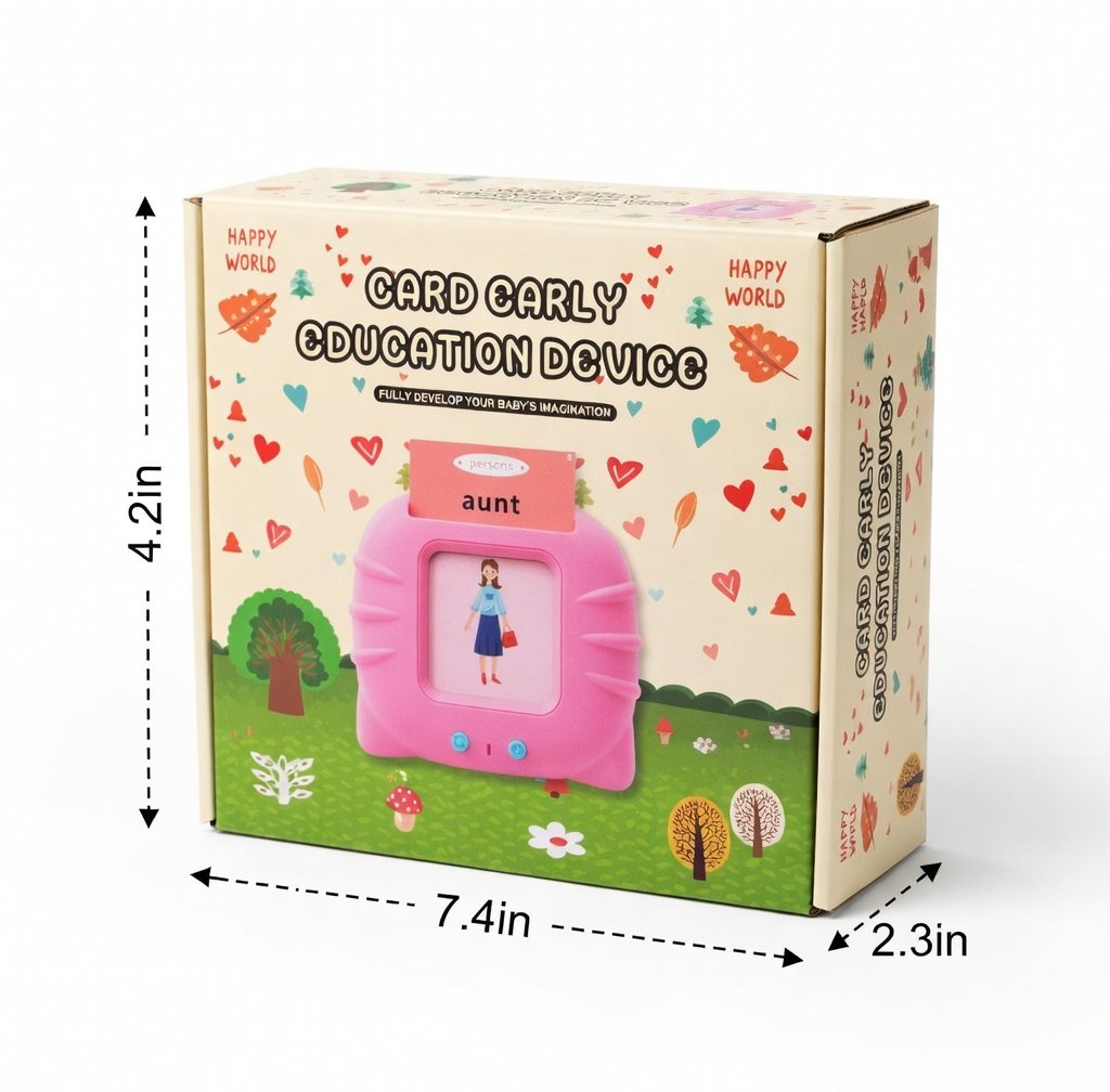 Flash Cards Reader Device With 110 Double Sided Flash Cards, Educational Learning Electronic Speech Tools with Reading Repeating Function, Learning Flash Cards Speaking Device - Image 8