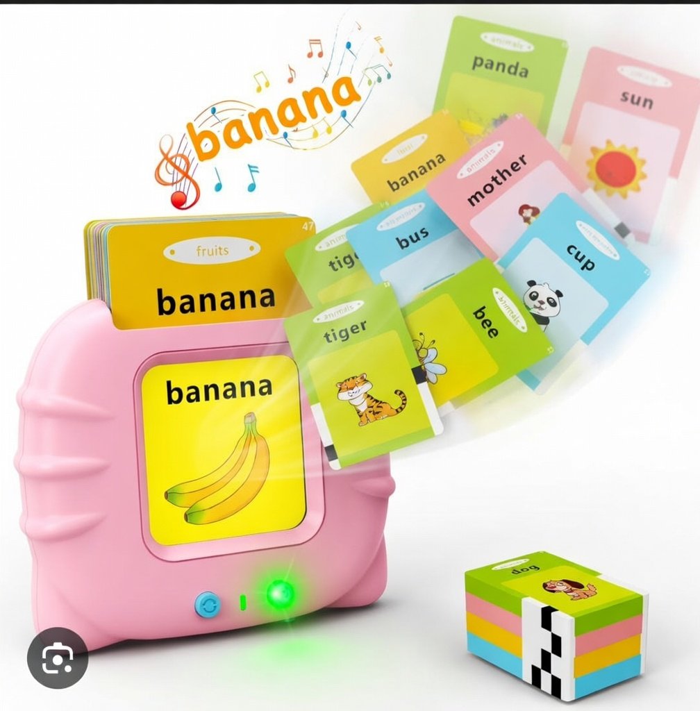Flash Cards Reader Device With 110 Double Sided Flash Cards, Educational Learning Electronic Speech Tools with Reading Repeating Function, Learning Flash Cards Speaking Device - Image 11