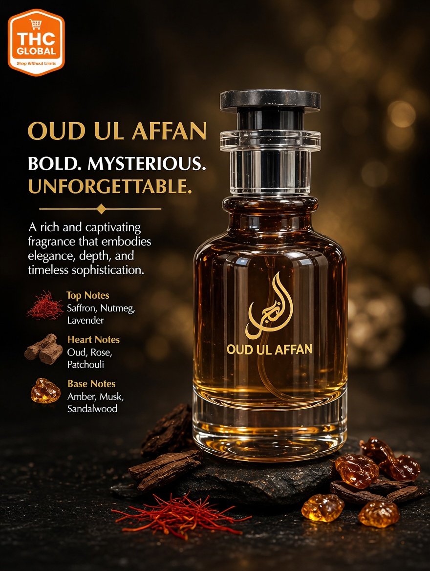 Oud Ul Affan Perfume – Rich Oud Woody Amber Fragrance – Long Lasting Luxury Unisex Scent - Image 3
