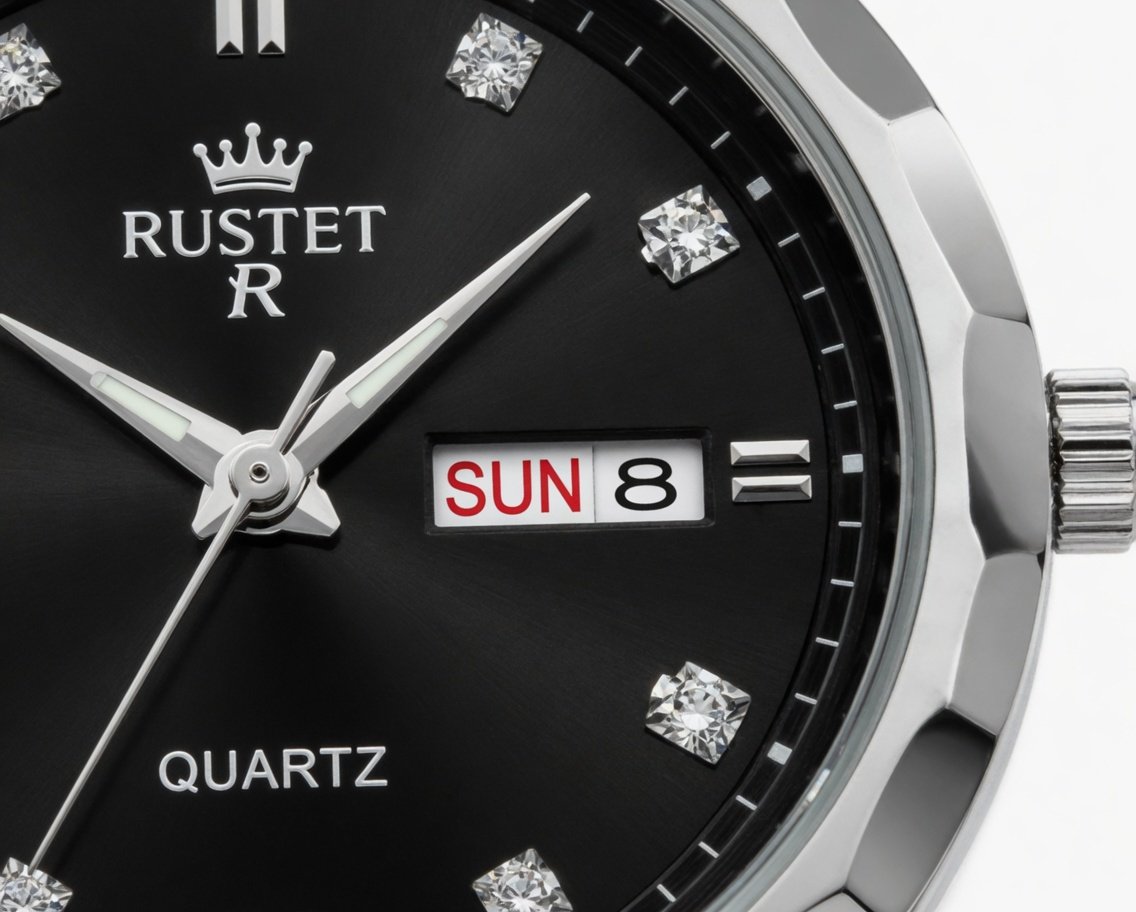Men’s Stainless Steel Watch Quartz Analog Watch with Day Date Display Water Resistant Classic Wrist Watch 3 Months Warranty - Image 7