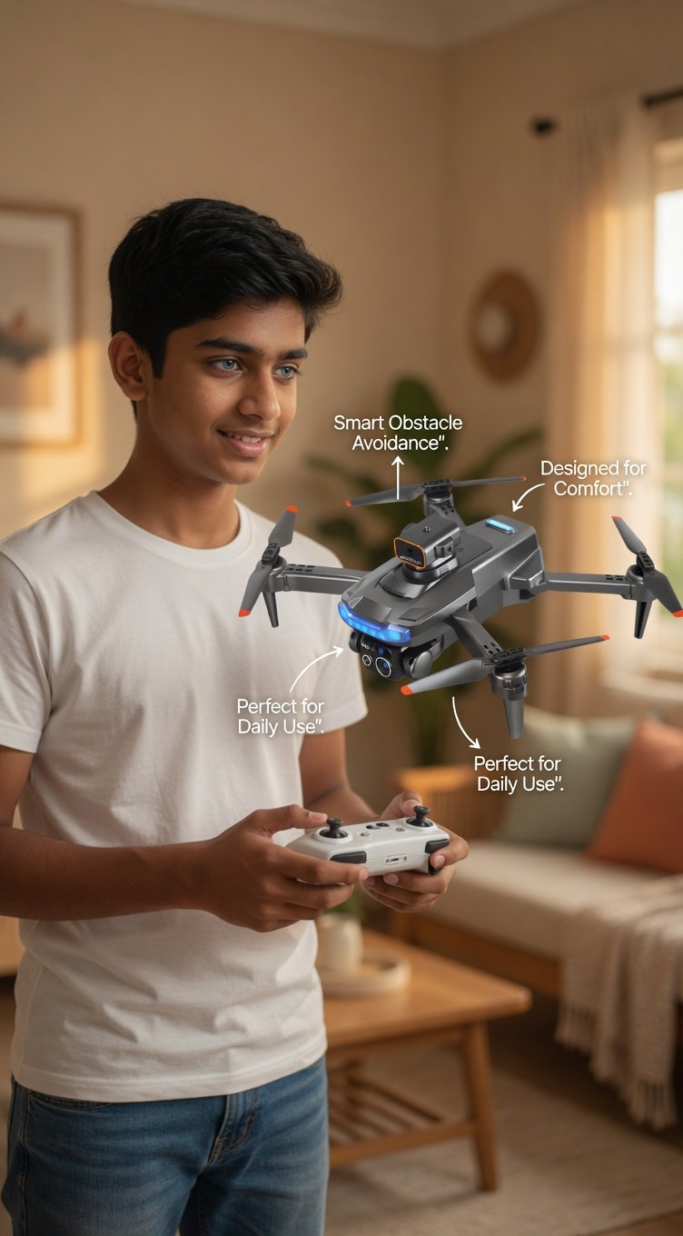 Q15 RC Drone with HD Dual Camera & 360 Obstacle Avoidance – Foldable Remote Control Drone for Beginners - Image 10
