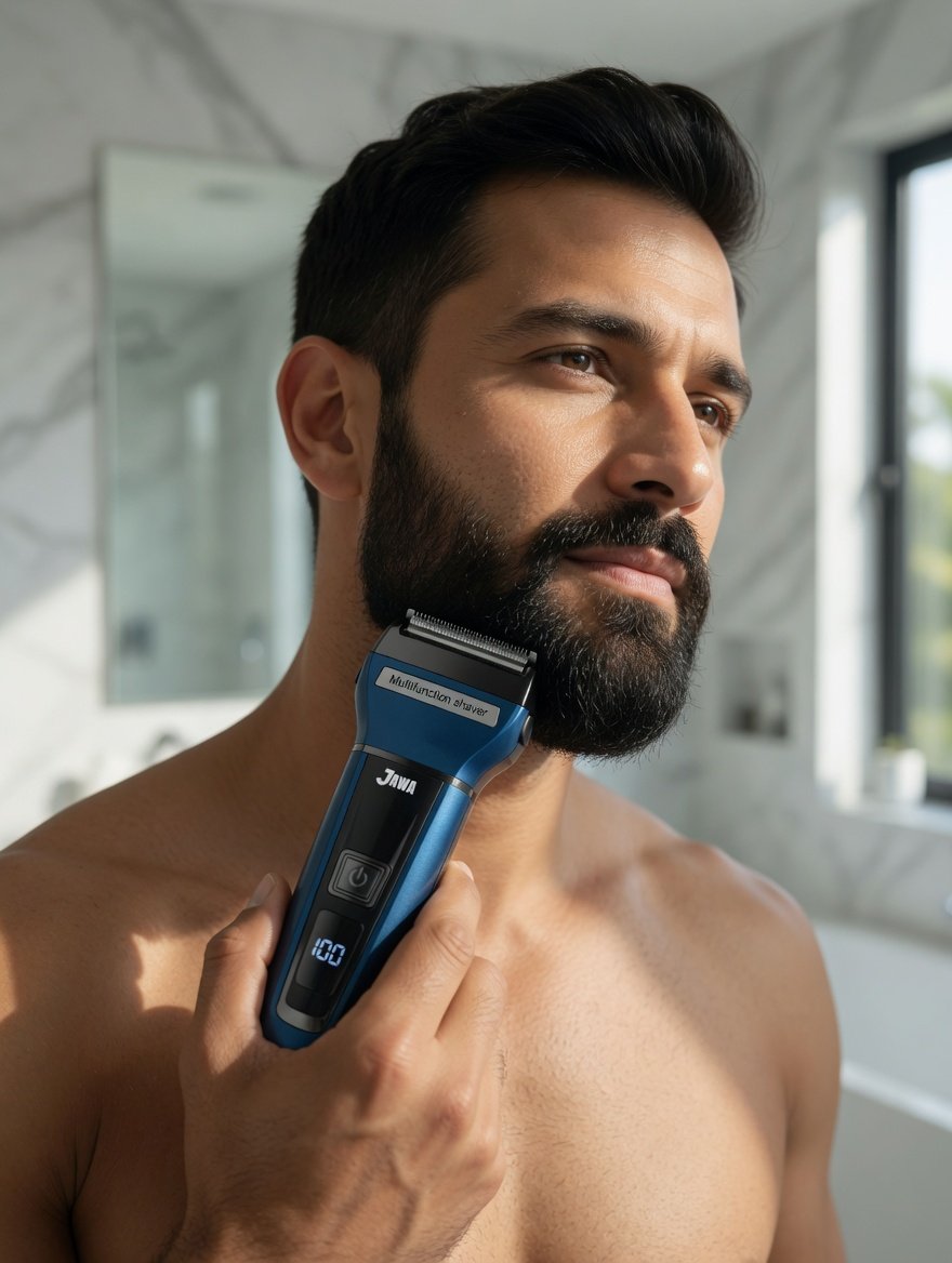 JAWA 3 in 1 Grooming Kit JW-812 Rechargeable Beard Trimmer Hair Clipper Nose Trimmer Men Grooming Set With 1 Year Warranty