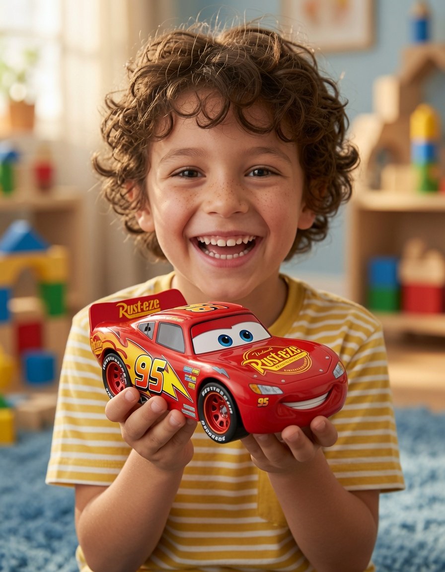 Cars Lightning McQueen 1:24 Scale Diecast Toy Car with Lights & Sounds | World Grand Edition | Racing Car for Kids Ages 3+ - Image 6