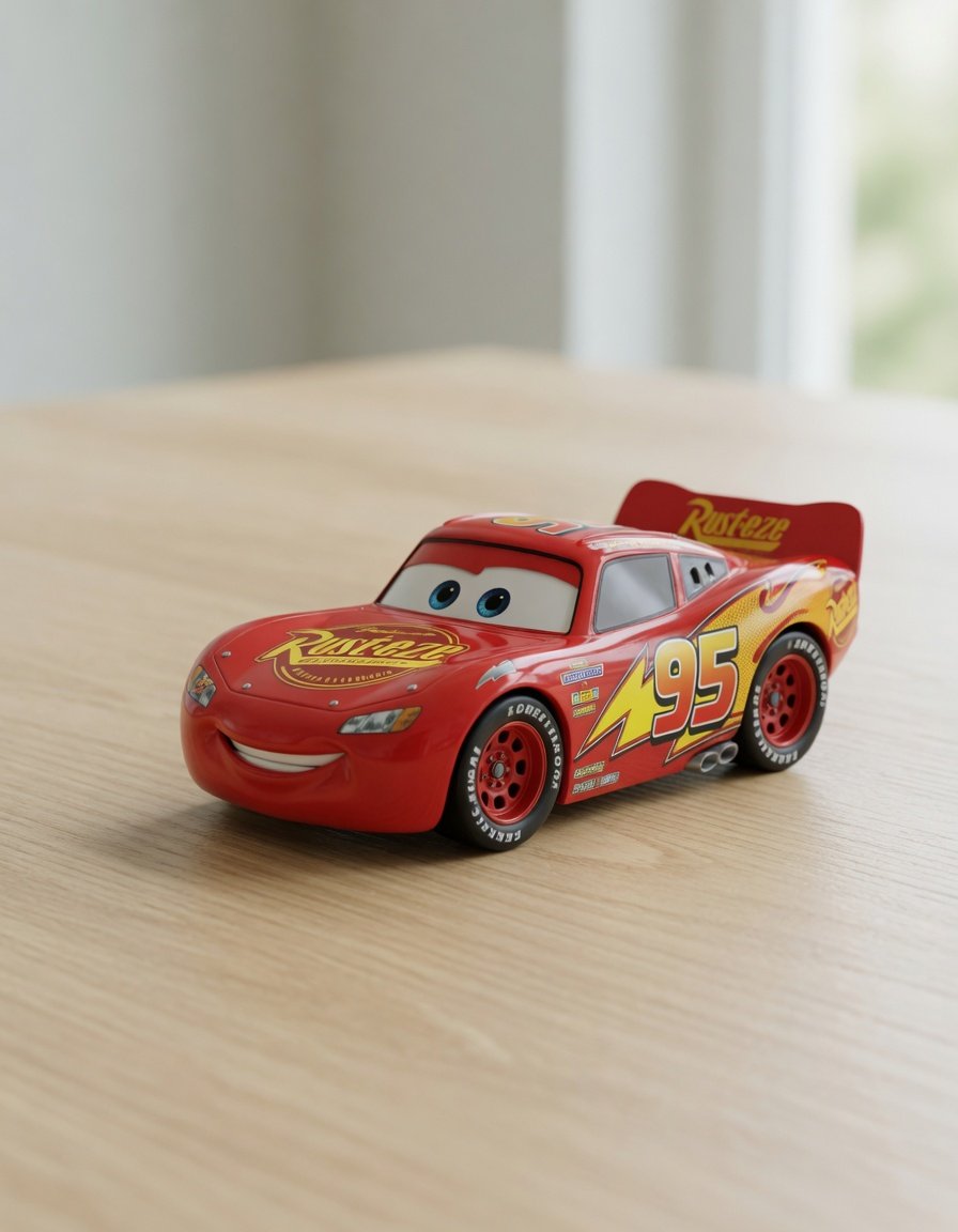 Cars Lightning McQueen 1:24 Scale Diecast Toy Car with Lights & Sounds | World Grand Edition | Racing Car for Kids Ages 3+ - Image 3