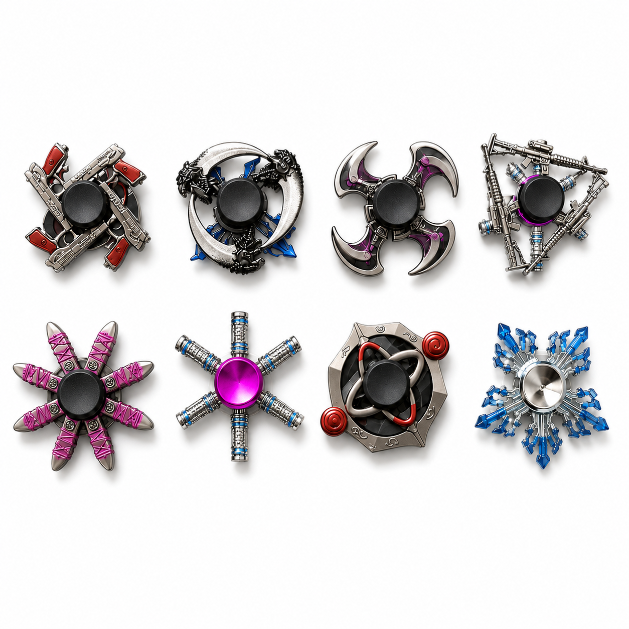 Metal Fidget Spinner Toy in Box – Assorted Hand Spinner Stress Relief Toy for Kids & Adults, Smooth Bearing Finger Spinner - Image 3