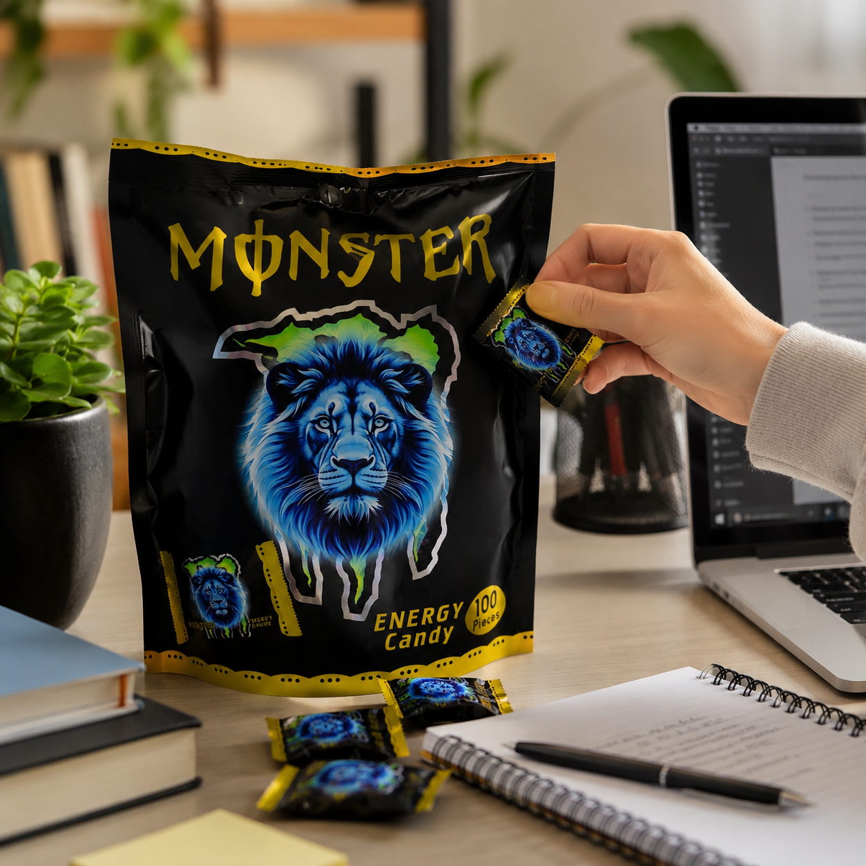 Monster Energy Candy Pack – 100 Pieces Individually Wrapped Candy for Parties, Shops, Gift Bags, Events & Daily Sweet Treats - Image 5
