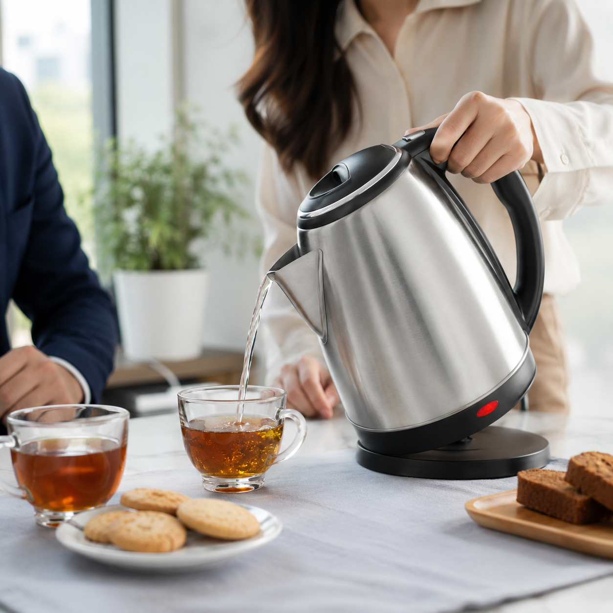 Panasonic Electric Kettle 1.8L 1500W – Stainless Steel Cordless Water Boiler, Fast Heating Tea Kettle for Home, Office & Kitchen Use - Image 2