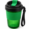 Diamond Design Travel Tumbler Cup with Lid & Strap – Portable Plastic Drinking Cup for Water, Juice, Coffee & Cold Drinks – Flip Lid Cup for Office, School, Gym & Travel – Assorted Color