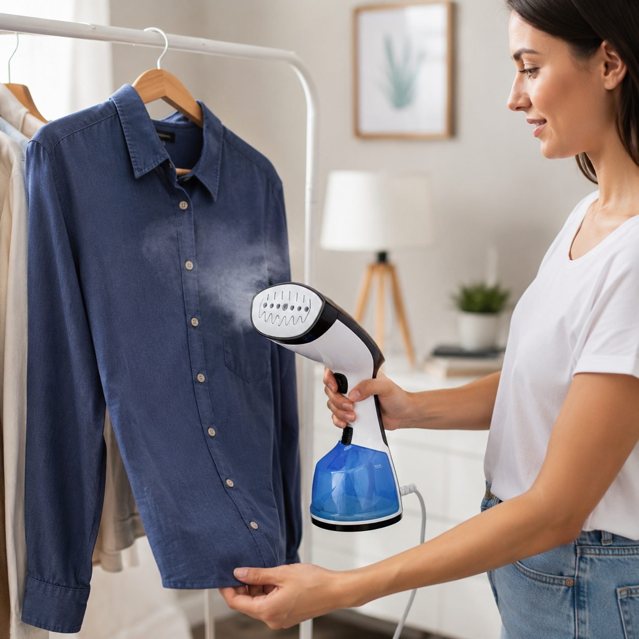 National Premium GS-304 Handheld Garment Steamer – Portable Clothes Steam Iron for Wrinkle Free Clothes, Curtains, Suits, Dresses & Home Use - Image 2