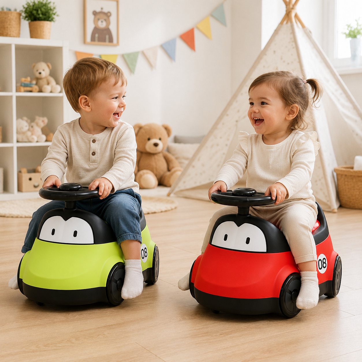 Kids Mini Ride-On Push Car with Steering Wheel – Foot-to-Floor Toddler Riding Toy for Boys and Girls - Image 8