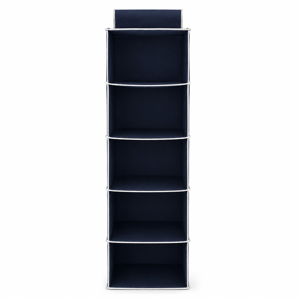 6-Shelf Hanging Closet Organizer – Foldable Fabric Wardrobe Storage Shelves for Clothes, Shoes and Accessories