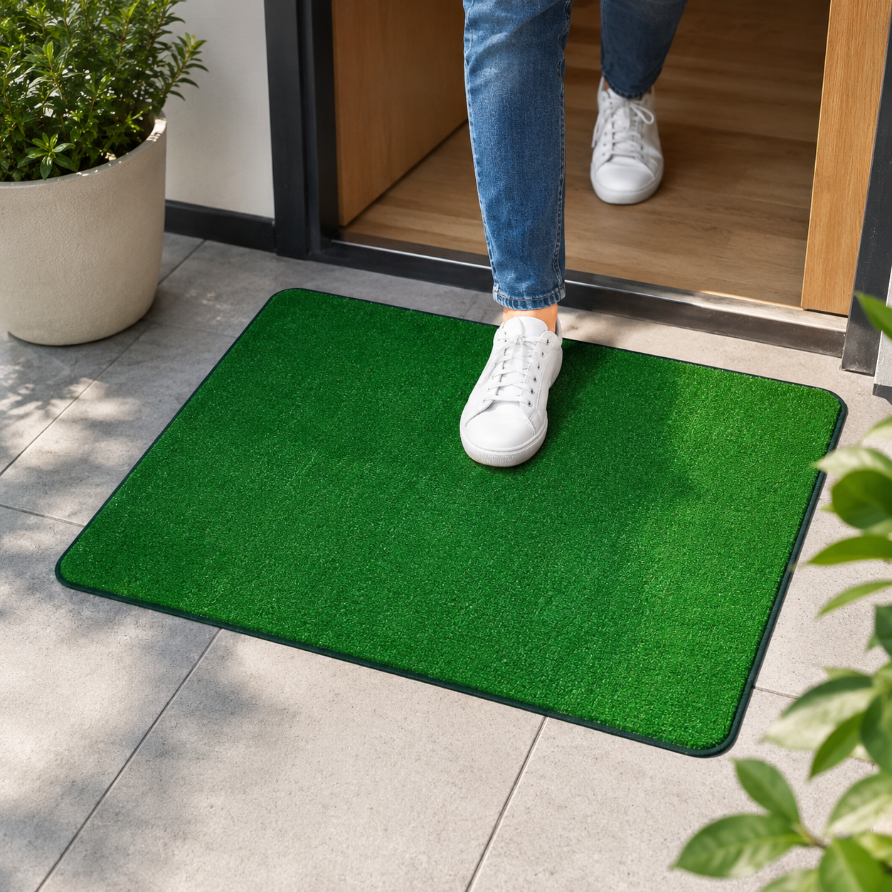Artificial Grass Door Mat 60 × 90 cm – Green Indoor & Outdoor Rug - Image 5