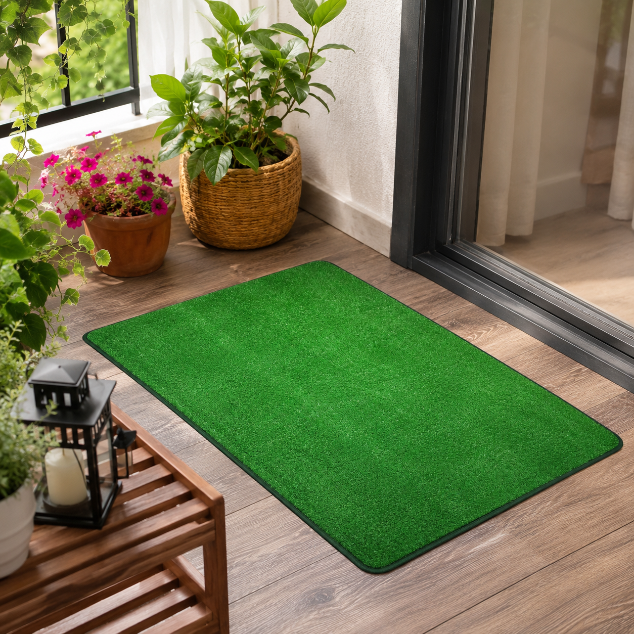 Artificial Grass Door Mat 60 × 90 cm – Green Indoor & Outdoor Rug - Image 6