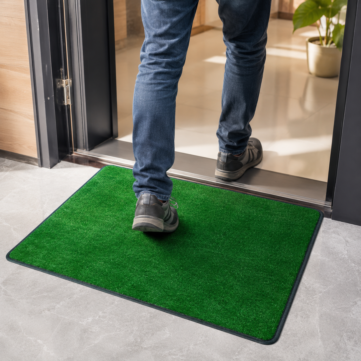 Artificial Grass Door Mat 60 × 90 cm – Green Indoor & Outdoor Rug - Image 8