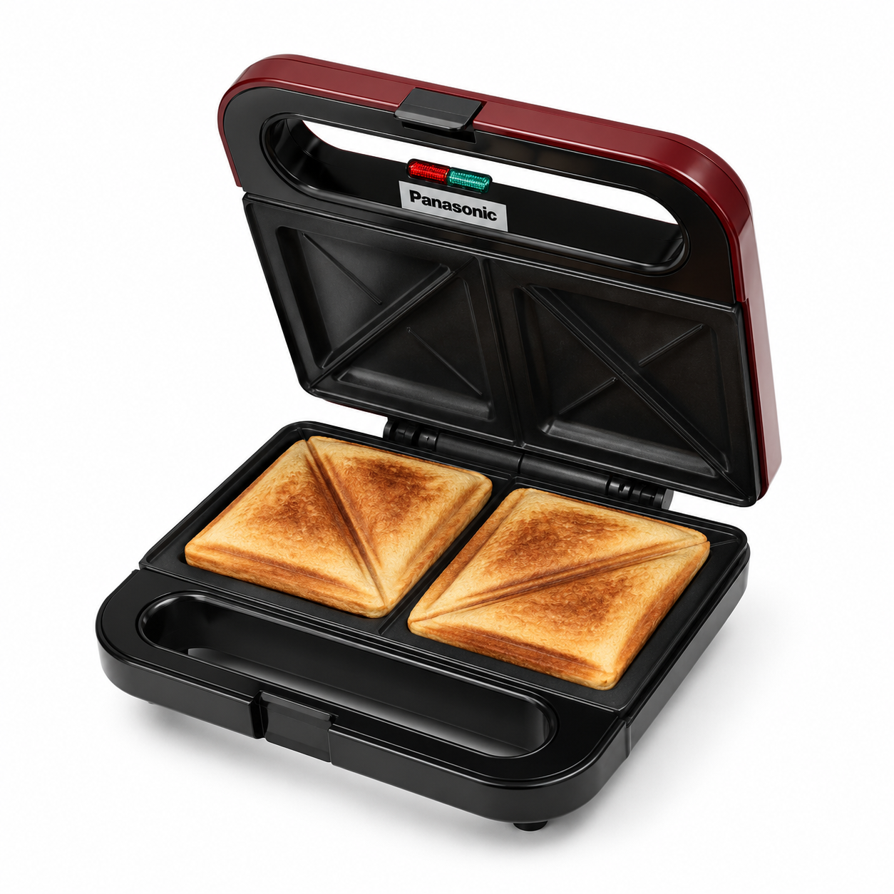Panasonic 2-Slice Sandwich Maker 850W – Red & Black