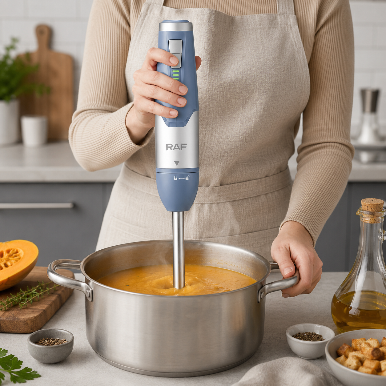 Electric Hand Blender – 2-Speed Stainless Steel Immersion Stick Blender 700W - Image 3
