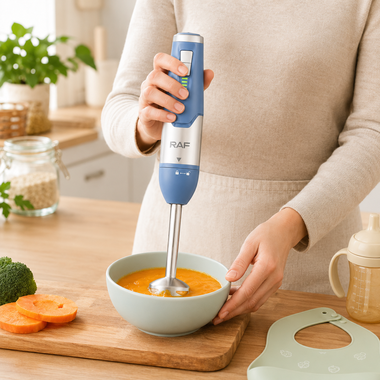 Electric Hand Blender – 2-Speed Stainless Steel Immersion Stick Blender 700W - Image 8
