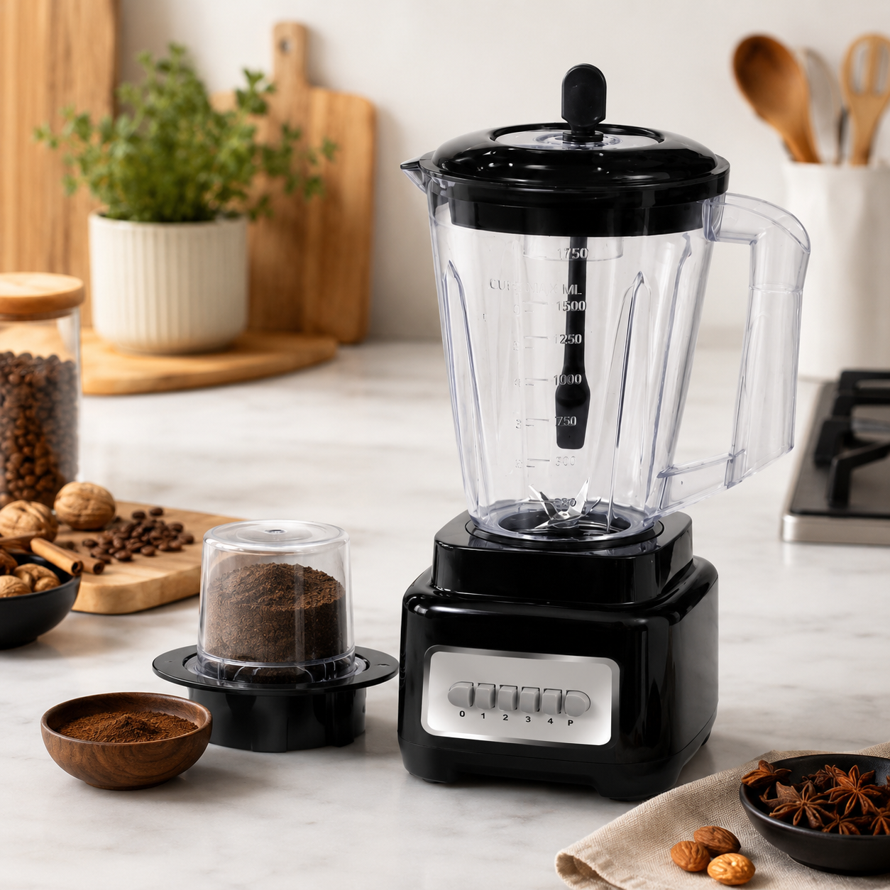 Kenwood 2-in-1 Blender and Grinder – 1.75L Jug, 4-Speed Motor, Pulse Function and 6 Stainless Steel Blades - Image 6