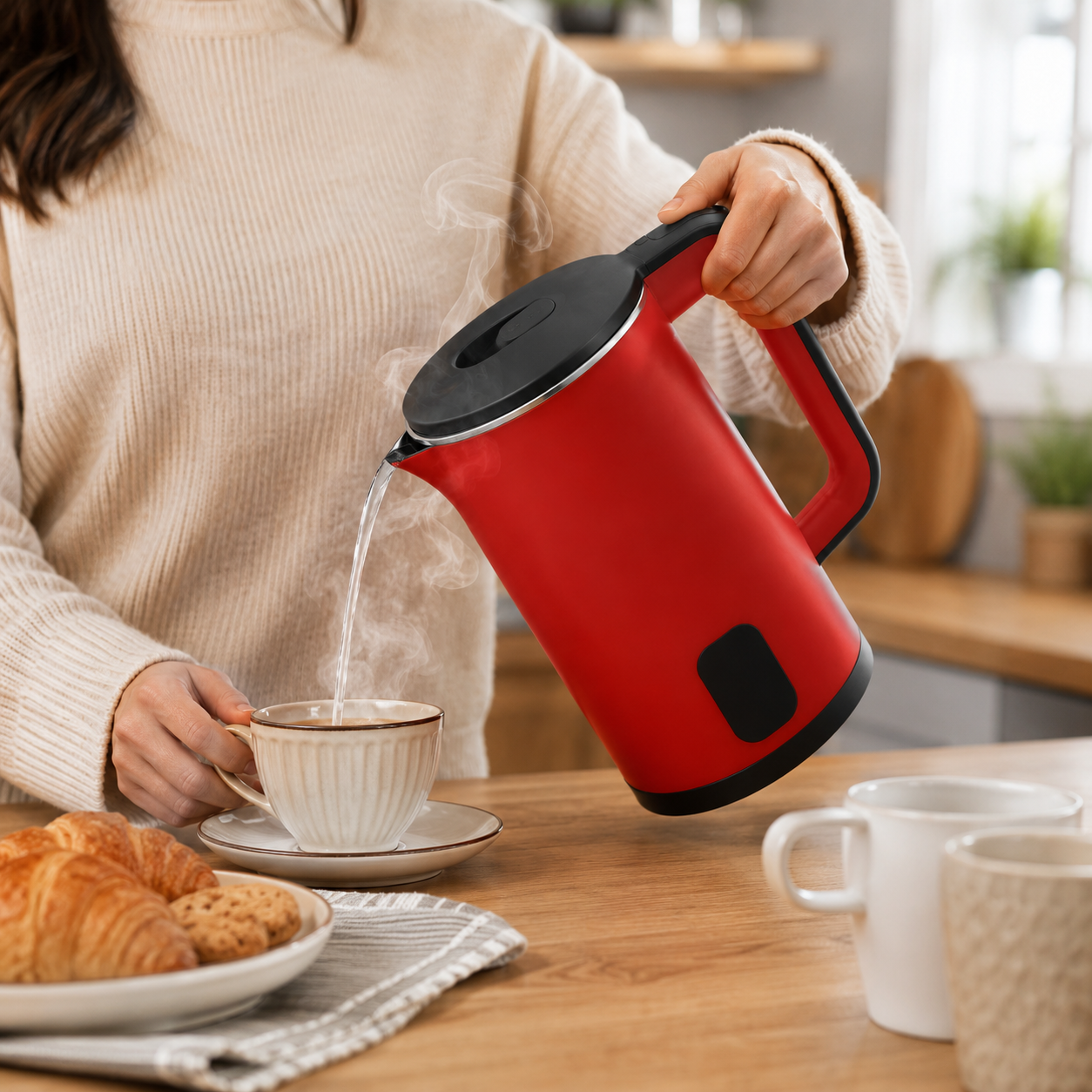 Kenwood 2.5L Electric Kettle 2000W – Red with Indicator Light and overheating protection - Image 5