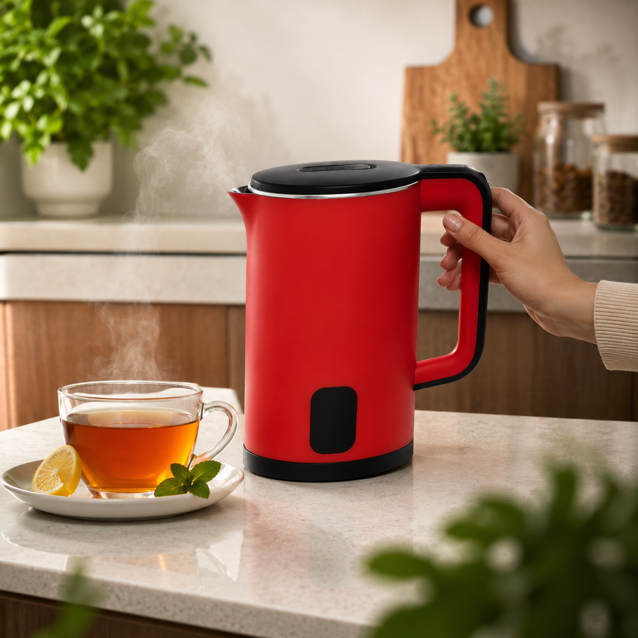 Kenwood 2.5L Electric Kettle 2000W – Red with Indicator Light and overheating protection - Image 6
