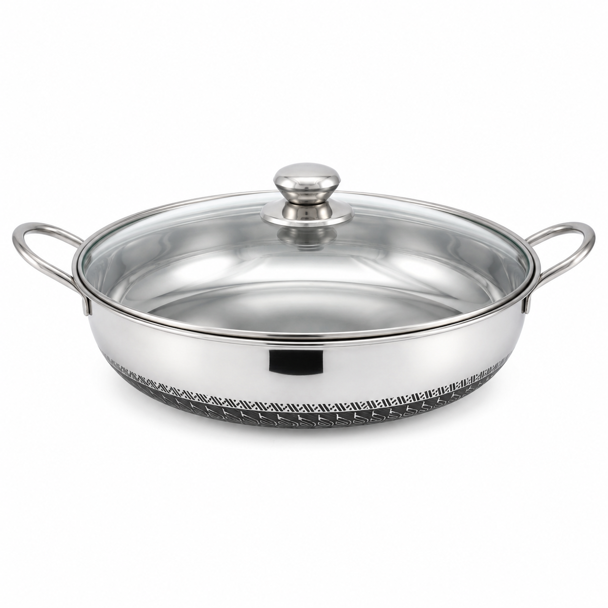 Stainless Steel Serving Casserole Dish with Glass Lid and Side Handles – Insulated Hot Pot for Curry, Rice and Food Serving - Image 5